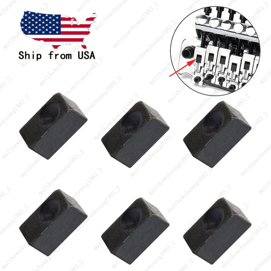 6 Pcs Stainless Steel String Lock Insert Blocks For Floyd Rose Tremolo System