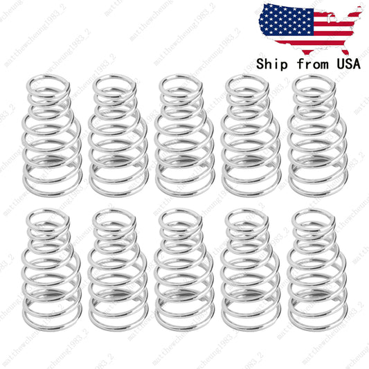 10 Pcs 12x4.5-6.5 Single Coil Pickup Mounting Springs For Fender SQ Strat Tele