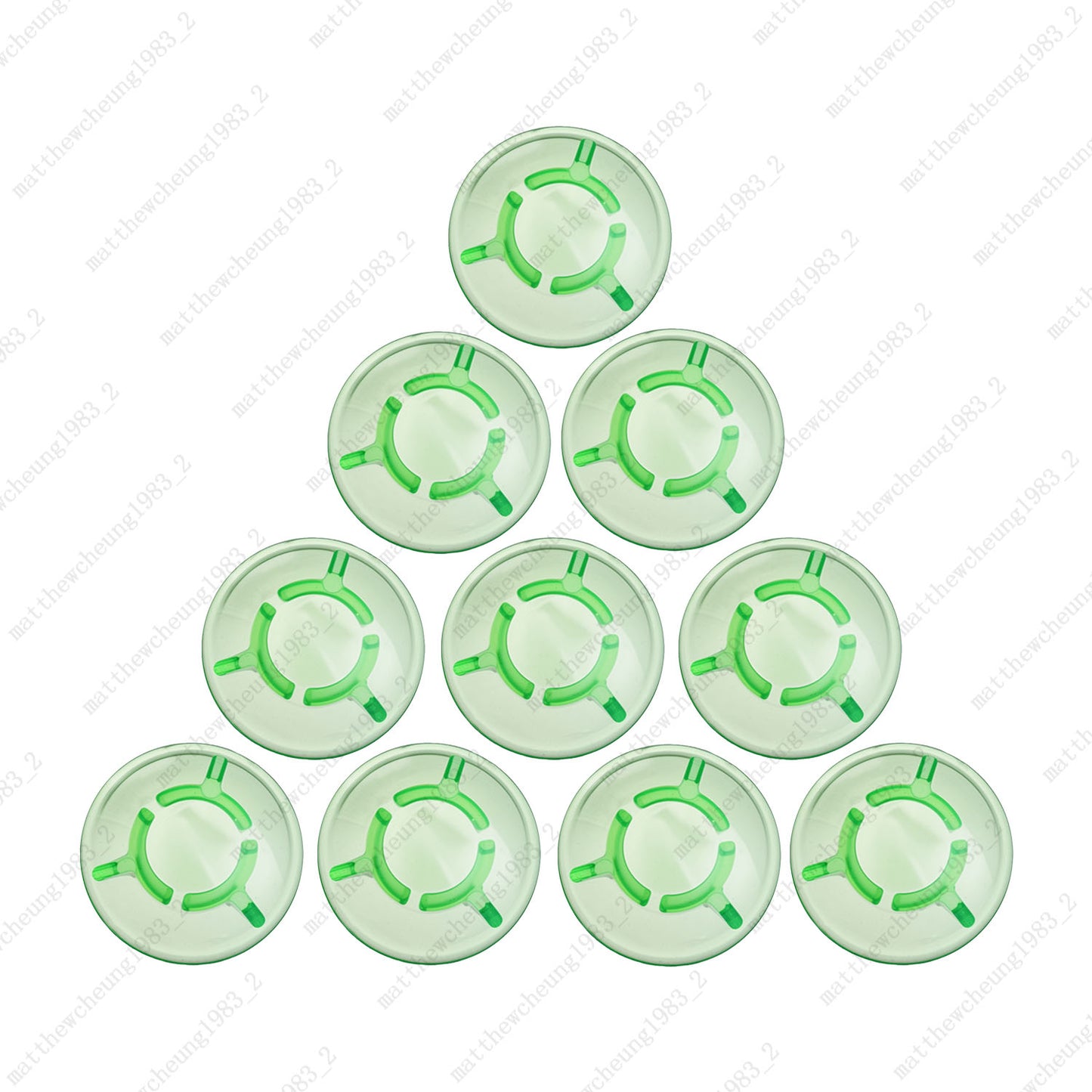 10pcs Mushroom Plastic Guitar Effect Pedal Footswitch Toppers Foot Nail Cap