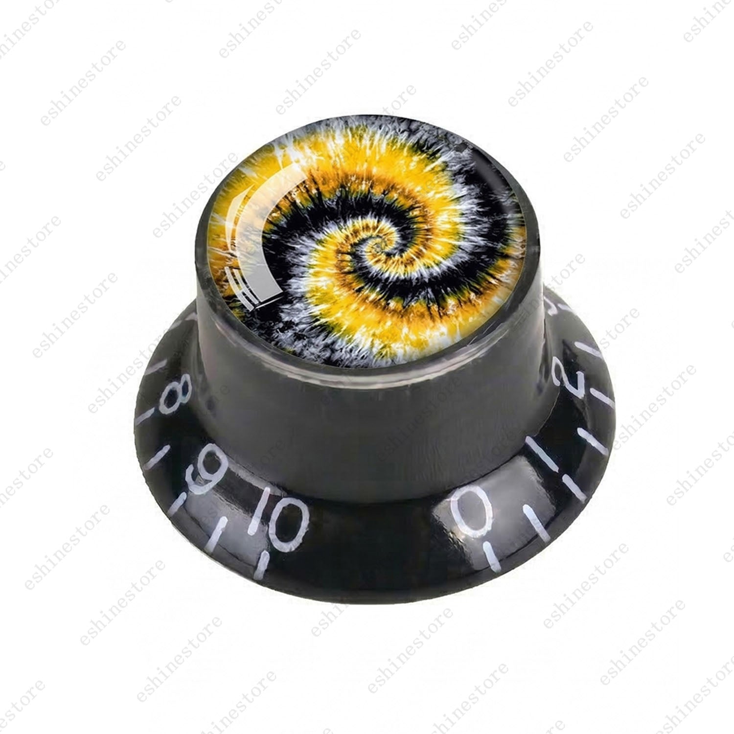 Guitar Reflector Knobs with Spiral Tie Dye Cap Top Hat Knob for Les Paul SG - 06