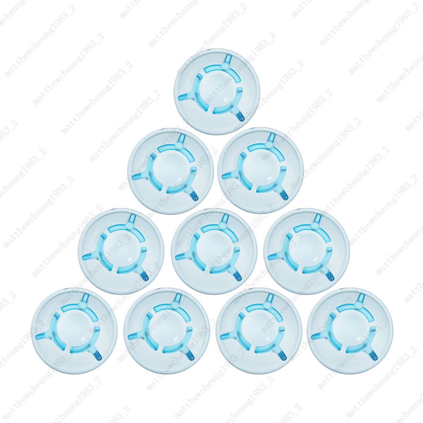 10pcs Mushroom Plastic Guitar Effect Pedal Footswitch Toppers Foot Nail Cap