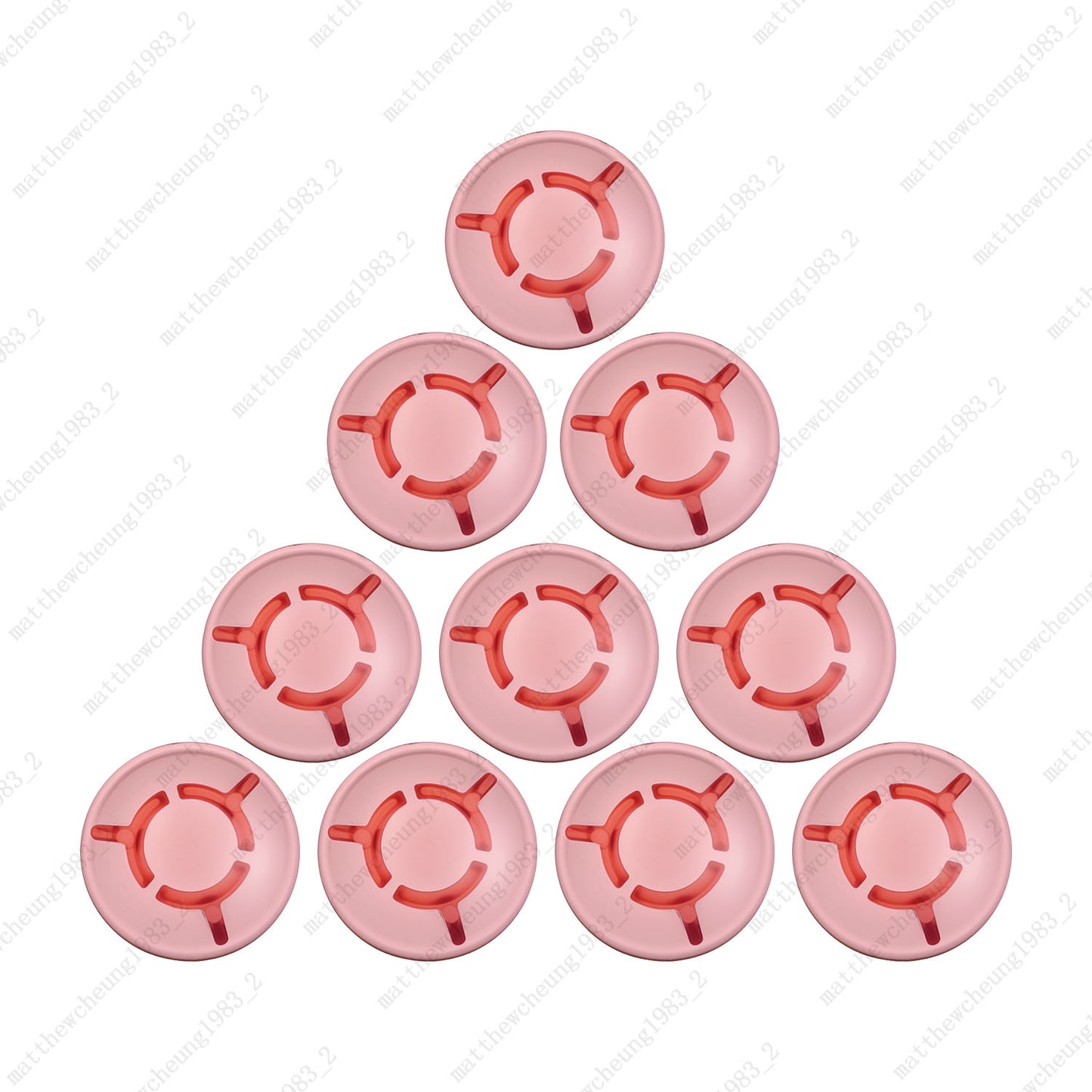 10pcs Mushroom Plastic Guitar Effect Pedal Footswitch Toppers Foot Nail Cap