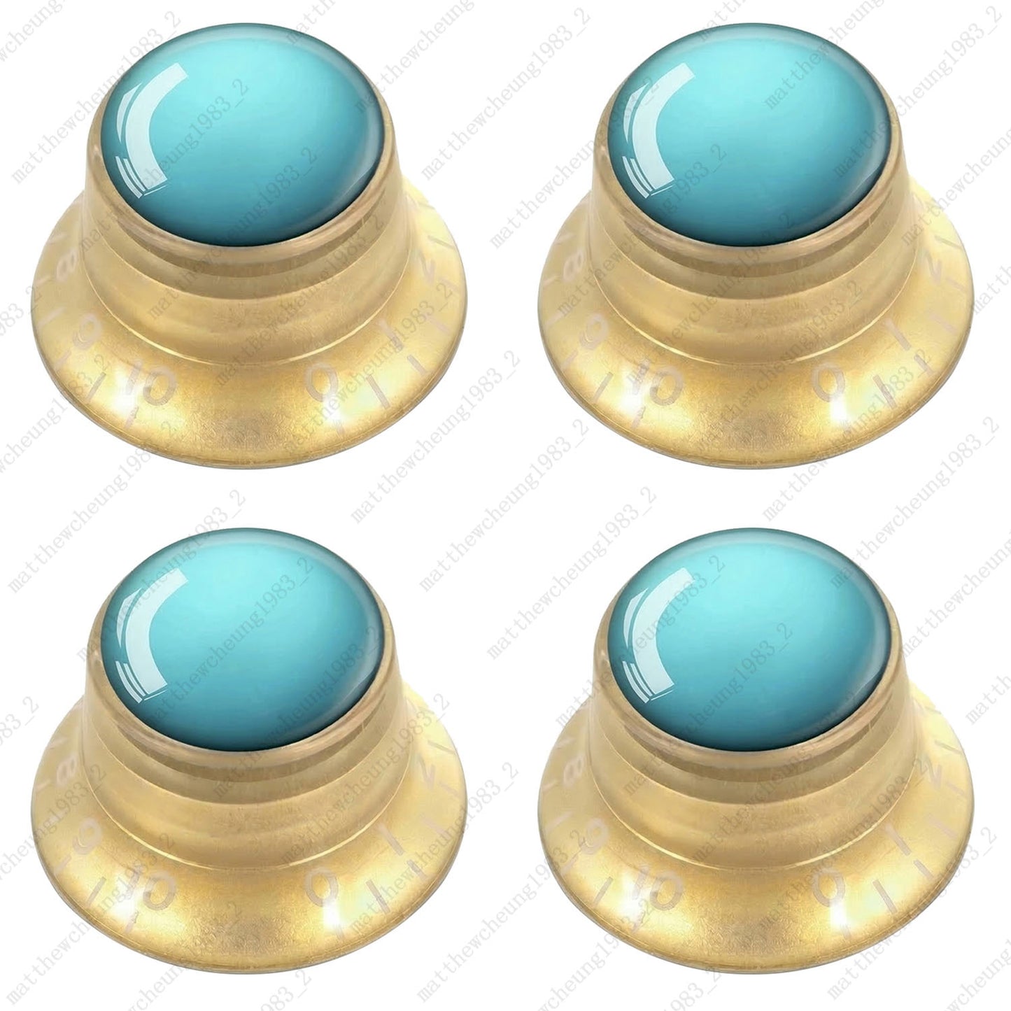 4Pcs Gold Guitar Reflector Knos For Les Paul SG -8 Solar System Pattern Option