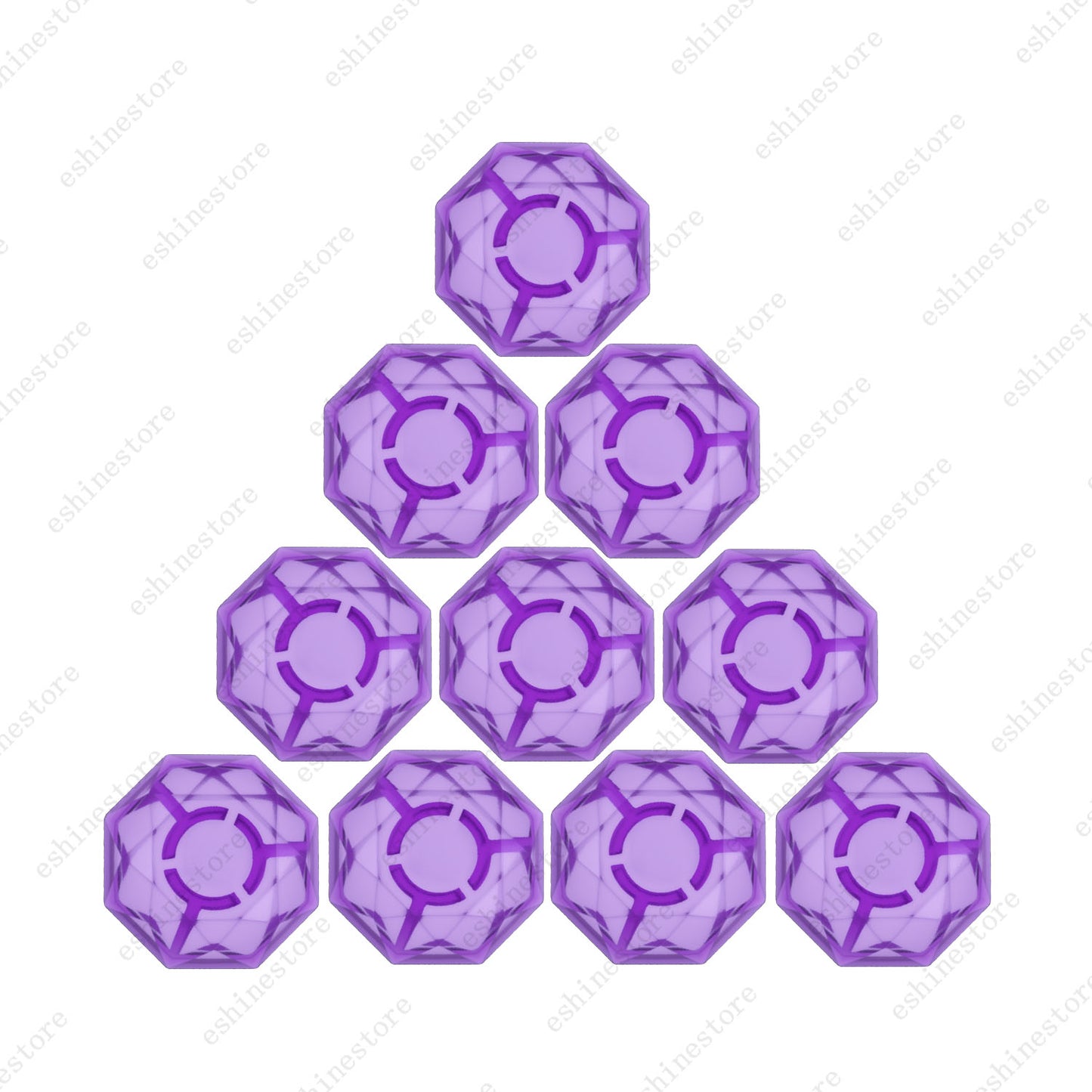 10 Pcs Diamond Shape Guitar Effect Pedal Footswitch Toppers Foot Nail Caps