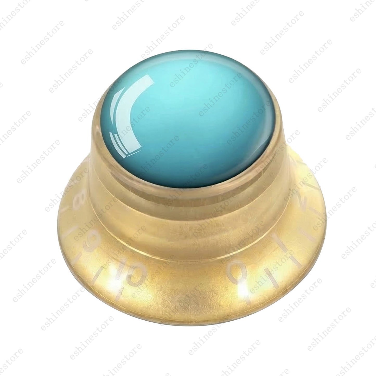 Guitar Reflector Knobs w/ Uranus Pattern Design Cap Top Hat Knob for Les Paul SG