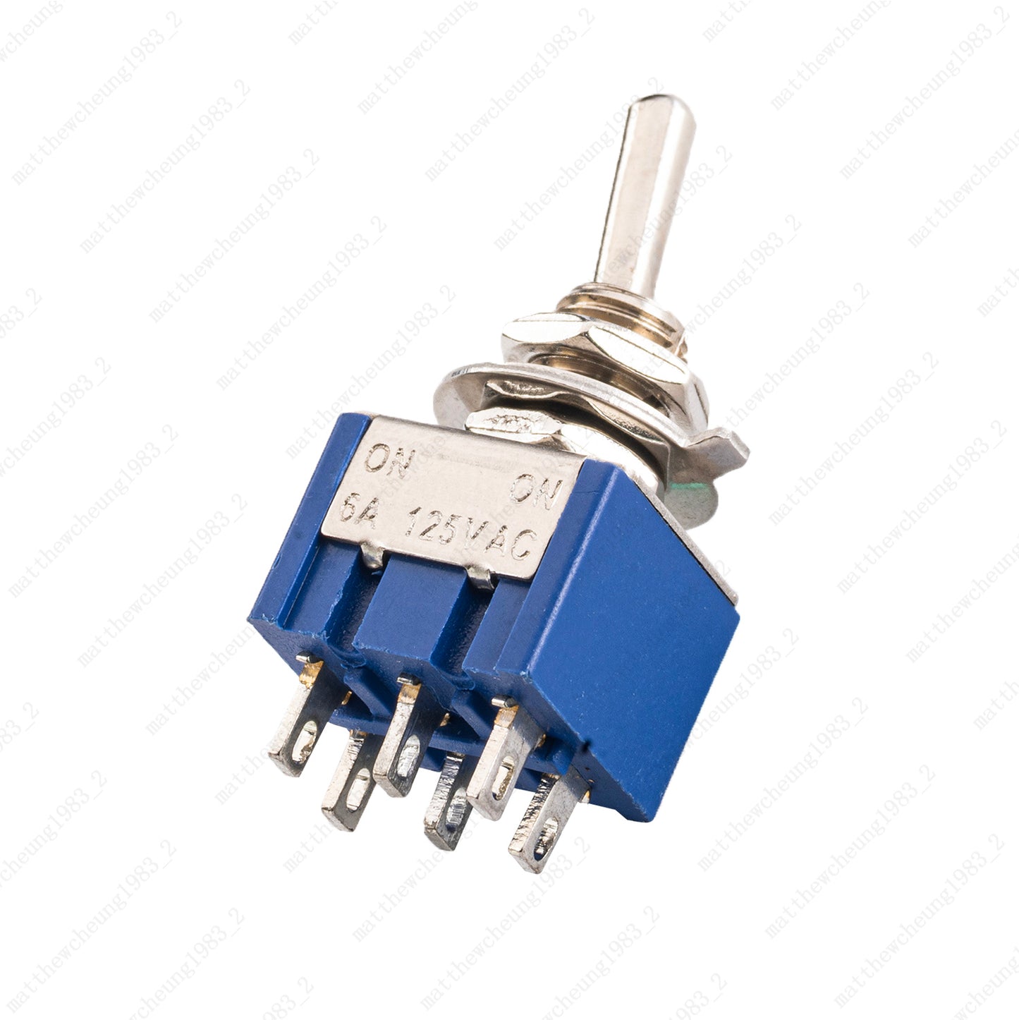 10x DPDT Guitar Mini Toggle Switch 2 Position ON/ON 6 PIN Car/Boat Switches
