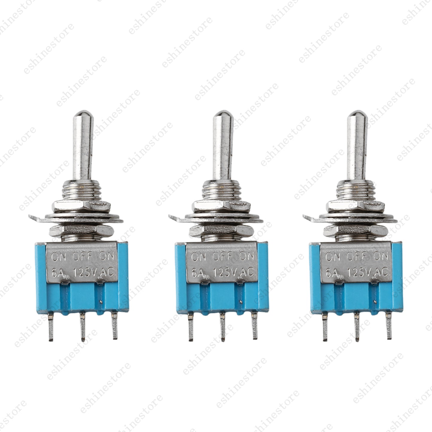 1/3/5 SPDT Blue 3-Way 3 Pin ON OFF ON Guitar Mini Toggle Switch Car/Boat Switche